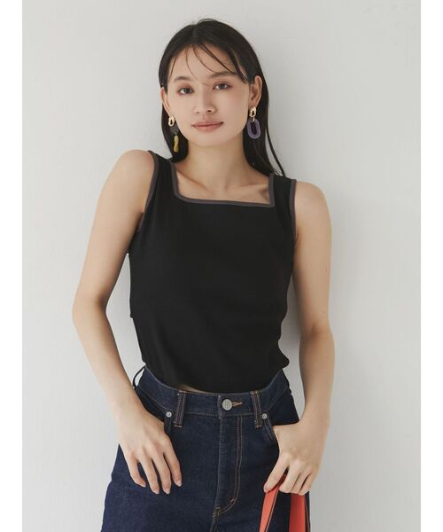 MURUA（ムルーア）の「バックカットスクエアタンク（タンクトップ・レディース・ブラック/ブルー・FREE）」の11枚目の写真