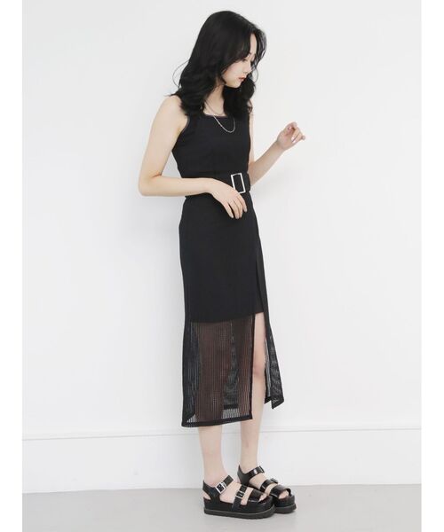 MURUA（ムルーア）の「バックカットスクエアタンク（タンクトップ・レディース・ブラック/ブルー・FREE）」の22枚目の写真