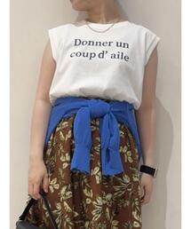 Te chichi TERRASSE | ロゴプリントノースリーブTシャツ(Tシャツ/カットソー)