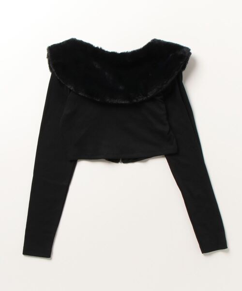 MORPH8NE(モルフィン)の「【MORPH8NE/モルフィン】HER TOPS/ ハートップス ジップアップ カーディガン ショートジップアップジャケット(その他トップス・レディース・ブラック・ONE SIZE)」の11枚目の写真