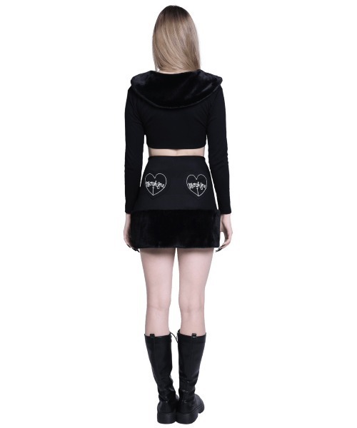 MORPH8NE(モルフィン)の「【MORPH8NE/モルフィン】HER TOPS/ ハートップス ジップアップ カーディガン ショートジップアップジャケット(その他トップス・レディース・ブラック・ONE SIZE)」の7枚目の写真
