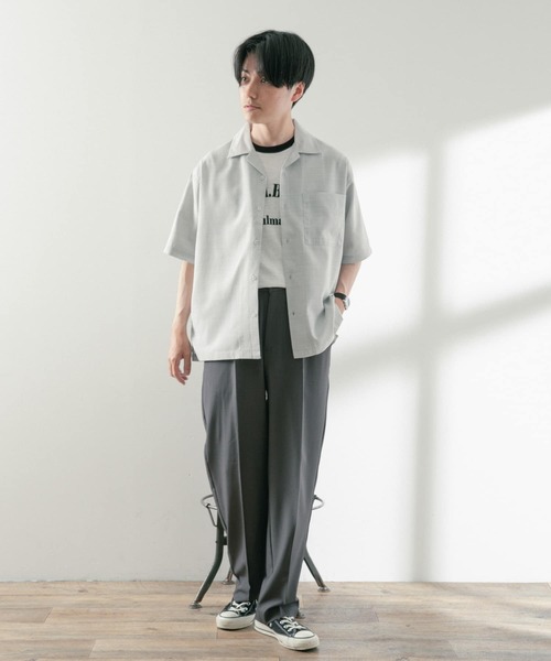 ITEMS URBANRESEARCH(アイテムズ アーバンリサーチ)の「『イージーケア』マシンウォッシャブル サマースラックス(スラックス・メンズ・グレー/ネイビー/チャコールグレー・LARGE/MEDIUM)」の8枚目の写真