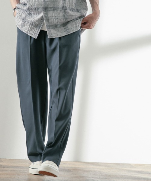 ITEMS URBANRESEARCH(アイテムズ アーバンリサーチ)の「『イージーケア』マシンウォッシャブル サマースラックス(スラックス・メンズ・グレー/ネイビー/チャコールグレー・LARGE/MEDIUM)」の9枚目の写真