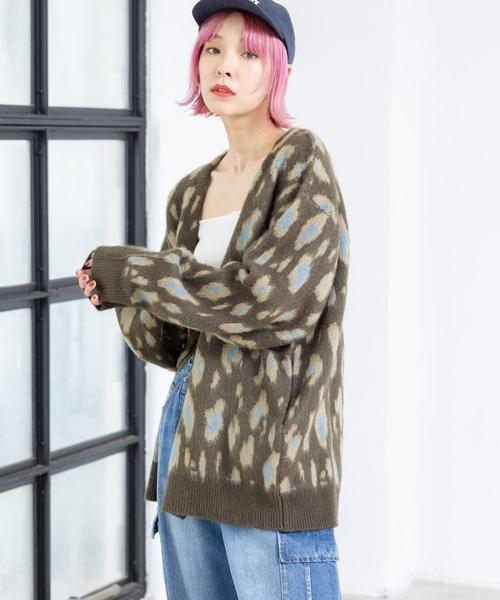 PBLIM(ページボーイリム)の「PBLIM/ルーズシャギーカーデ(カーディガン/ボレロ・レディース・ネイビー系/サックスブルー系/レッド系その他/イエロー系その他・FREE)」の14枚目の写真