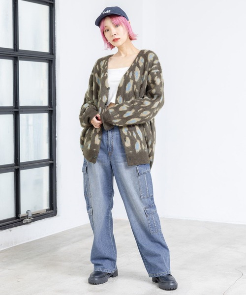 PBLIM(ページボーイリム)の「PBLIM/ルーズシャギーカーデ(カーディガン/ボレロ・レディース・ネイビー系/サックスブルー系/レッド系その他/イエロー系その他・FREE)」の17枚目の写真