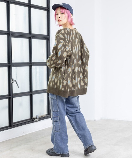 PBLIM(ページボーイリム)の「PBLIM/ルーズシャギーカーデ(カーディガン/ボレロ・レディース・ネイビー系/サックスブルー系/レッド系その他/イエロー系その他・FREE)」の18枚目の写真