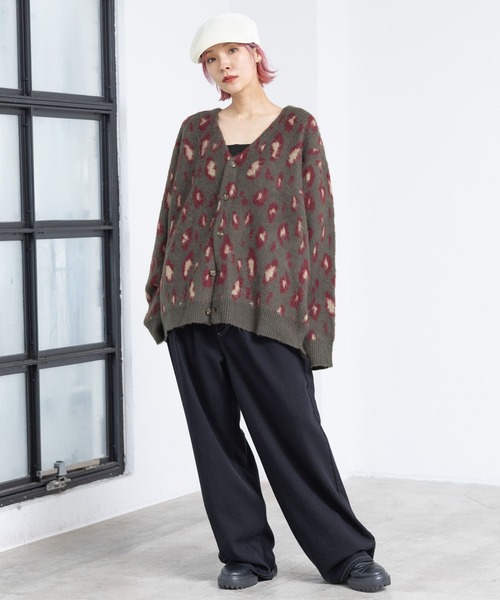 PBLIM(ページボーイリム)の「PBLIM/ルーズシャギーカーデ(カーディガン/ボレロ・レディース・ネイビー系/サックスブルー系/レッド系その他/イエロー系その他・FREE)」の8枚目の写真