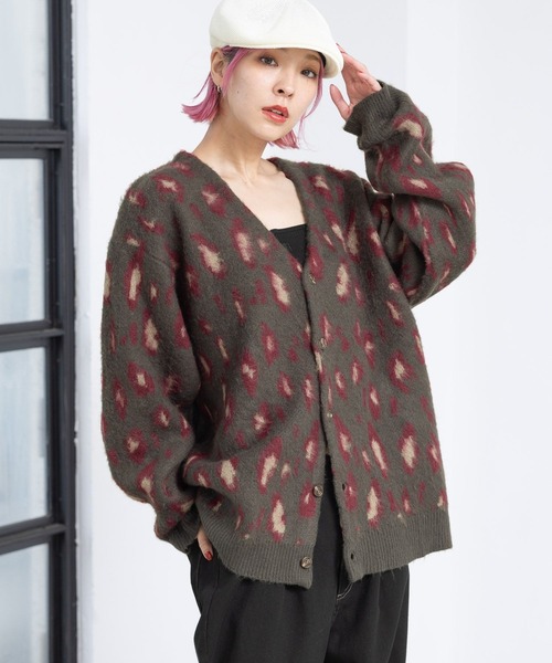 PBLIM(ページボーイリム)の「PBLIM/ルーズシャギーカーデ(カーディガン/ボレロ・レディース・ネイビー系/サックスブルー系/レッド系その他/イエロー系その他・FREE)」の5枚目の写真