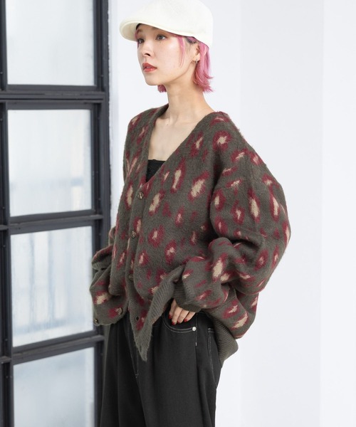 PBLIM(ページボーイリム)の「PBLIM/ルーズシャギーカーデ(カーディガン/ボレロ・レディース・ネイビー系/サックスブルー系/レッド系その他/イエロー系その他・FREE)」の6枚目の写真