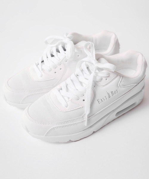 EASTBOY(イーストボーイ)の「EASTBOY/イーストボーイ ブランド ロゴ 軽量 エアクッションソール シューズ(スニーカー・レディース・ブラック/ホワイト・22.5cm/23cm/23.5cm/24cm/24.5cm)」の20枚目の写真