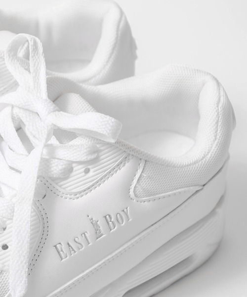 EASTBOY(イーストボーイ)の「EASTBOY/イーストボーイ ブランド ロゴ 軽量 エアクッションソール シューズ(スニーカー・レディース・ブラック/ホワイト・22.5cm/23cm/23.5cm/24cm/24.5cm)」の12枚目の写真