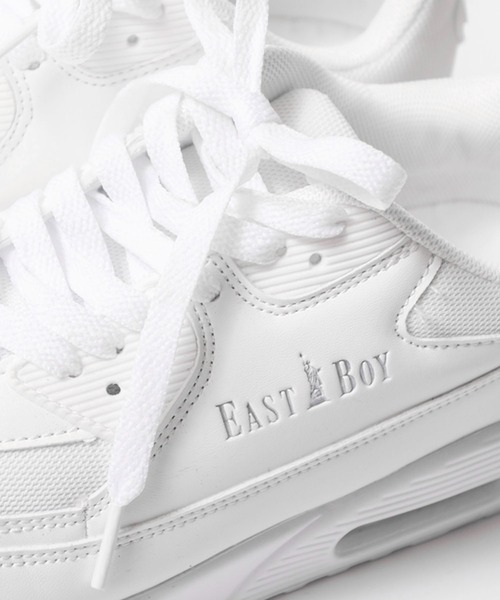 EASTBOY(イーストボーイ)の「EASTBOY/イーストボーイ ブランド ロゴ 軽量 エアクッションソール シューズ(スニーカー・レディース・ブラック/ホワイト・22.5cm/23cm/23.5cm/24cm/24.5cm)」の9枚目の写真