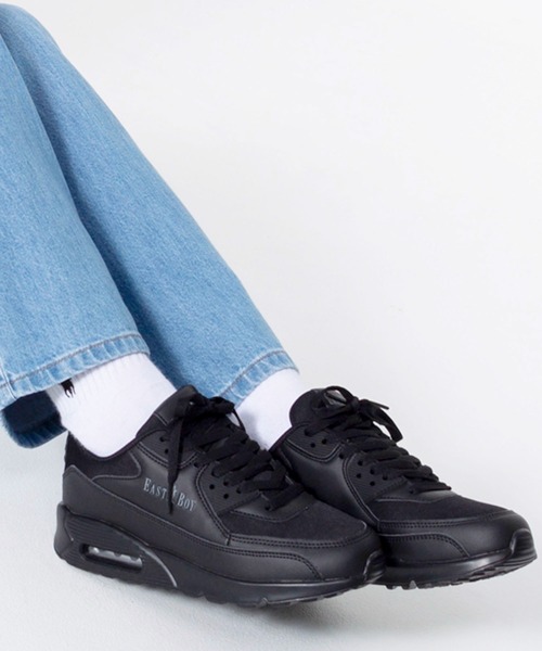 EASTBOY(イーストボーイ)の「EASTBOY/イーストボーイ ブランド ロゴ 軽量 エアクッションソール シューズ(スニーカー・レディース・ブラック/ホワイト・22.5cm/23cm/23.5cm/24cm/24.5cm)」の7枚目の写真