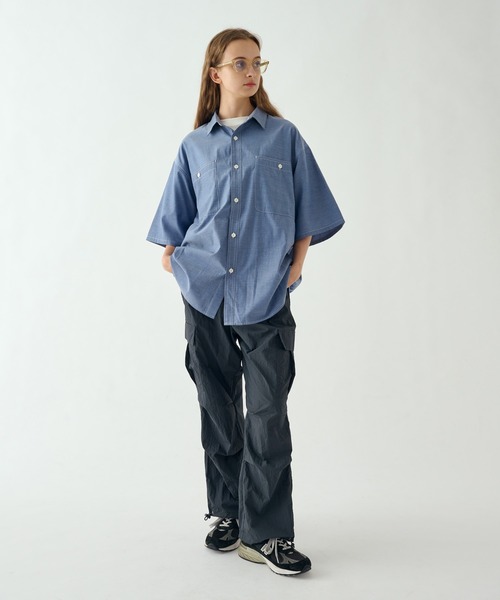 WETTEMPT(ウィテンプト)の「CHAMBRAY SHIRT / シャンブレーシャツ(シャツ/ブラウス・メンズ・グレー/ブルー・SMALL/MEDIUM/LARGE)」の16枚目の写真