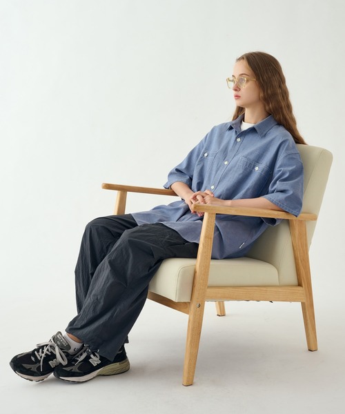 WETTEMPT(ウィテンプト)の「CHAMBRAY SHIRT / シャンブレーシャツ(シャツ/ブラウス・メンズ・グレー/ブルー・SMALL/MEDIUM/LARGE)」の21枚目の写真