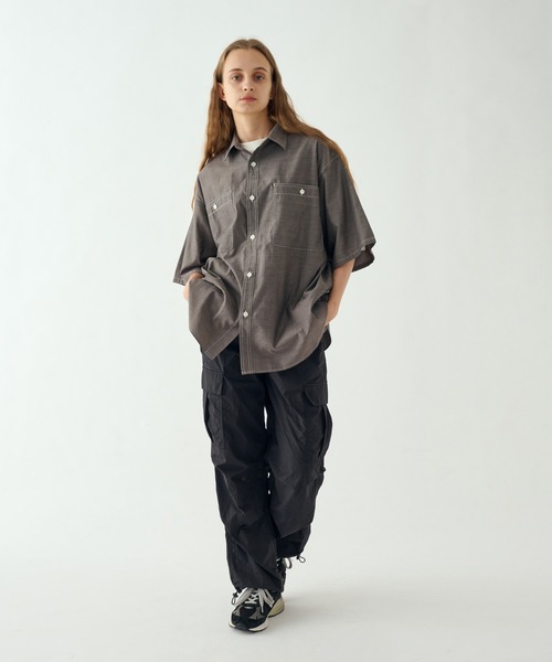 WETTEMPT(ウィテンプト)の「CHAMBRAY SHIRT / シャンブレーシャツ(シャツ/ブラウス・メンズ・グレー/ブルー・SMALL/MEDIUM/LARGE)」の10枚目の写真