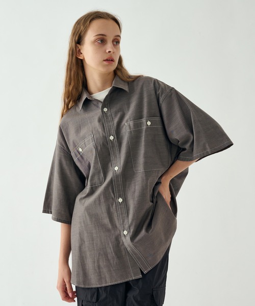 WETTEMPT(ウィテンプト)の「CHAMBRAY SHIRT / シャンブレーシャツ(シャツ/ブラウス・メンズ・グレー/ブルー・SMALL/MEDIUM/LARGE)」の18枚目の写真