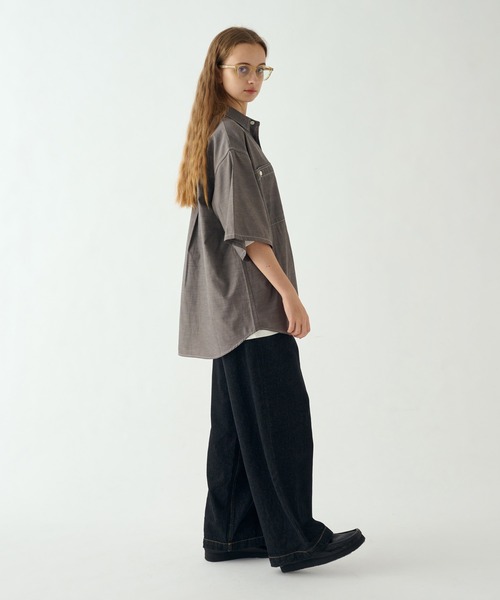 WETTEMPT(ウィテンプト)の「CHAMBRAY SHIRT / シャンブレーシャツ(シャツ/ブラウス・メンズ・グレー/ブルー・SMALL/MEDIUM/LARGE)」の5枚目の写真