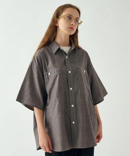 WETTEMPT(ウィテンプト)の「CHAMBRAY SHIRT / シャンブレーシャツ(シャツ/ブラウス・メンズ・グレー/ブルー・SMALL/MEDIUM/LARGE)」の13枚目の写真