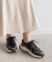 RANDA（ランダ）の「ビジューキルティングスニーカー（スニーカー）」