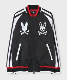 希少色❗️SKOOKUM × PsychoBunny スカジャン M EC限定]SKOOKUM × PsychoBunny バニーロゴ スカジャン｜Psycho