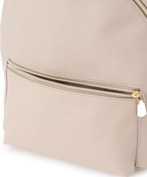 index（インデックス）の「◆フェイクレザーリュック（バックパック/リュック・レディース・ブラック/ライトベージュ・00）」の12枚目の写真