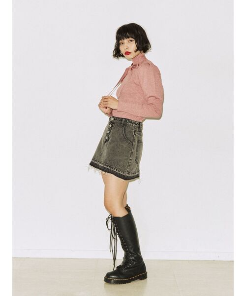 jouetie（ジュエティ）の「ボタンフライベーシックスカパン【デニムスカパン】（デニムパンツ・レディース・ライトブルー/ブラック/ベージュ・SMALL/MEDIUM）」の18枚目の写真