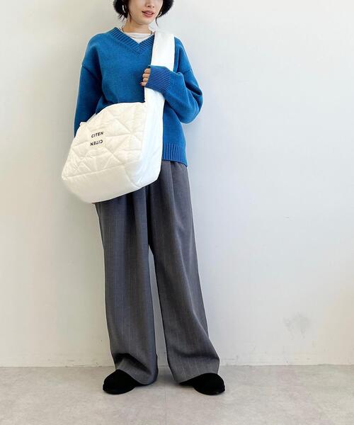 CITEN(シテン)の「<CITEN>ストライプ ワイド トラウザーズ グレー(その他パンツ・レディース・グレー・M/L)」の5枚目の写真