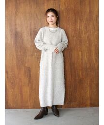 Ungrid | 起毛ニットルーズワンピース(ワンピース)