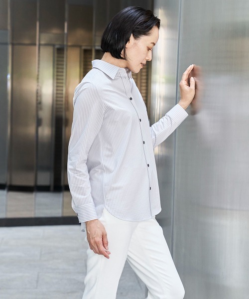 【新品タグ付き】la.f… J-CAMICIEジャージシャツ　洗濯機で洗える la.f…（ラエフ）の「【J-CAMICIE】定番ジャージシャツ≪洗濯機で
