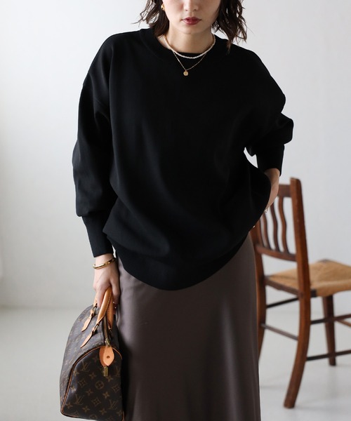 セール】オーバーサイズダンボールニットプルオーバー（ニット