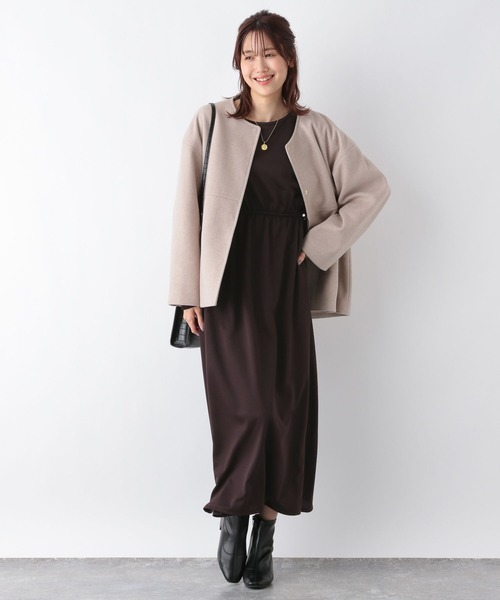 GLOBAL WORK(グローバルワーク)の「サマラク袖ボリュームワンピース/904815(ワンピース・レディース・カーキ/ブラック/バーガンディー・FREE)」の15枚目の写真