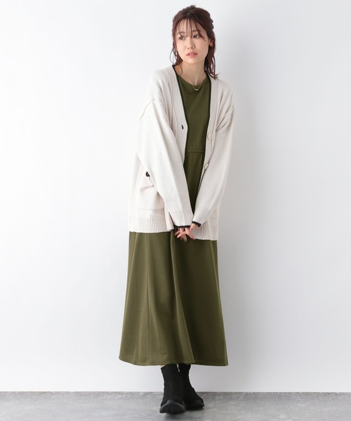 GLOBAL WORK(グローバルワーク)の「サマラク袖ボリュームワンピース/904815(ワンピース・レディース・カーキ/ブラック/バーガンディー・FREE)」の22枚目の写真