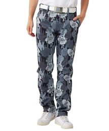 LOUDMOUTH/ラウドマウス ゴルフウェア ブランド ロゴ ストレッチ 裏フリース 3層ボンディング ロングパンツ ストレッチパンツ