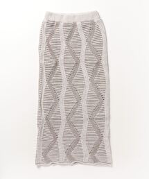Per sist ence（パーシエンス）の「モール糸ジャガードニットスカート（スカート）」