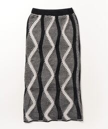 Per sist ence（パーシエンス）の「モール糸ジャガードニットスカート（スカート）」