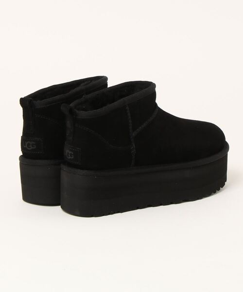 新品 UGG クラシック ウルトラミニプラットフォーム ブーツ BLACK 24 UGG® 公式【 クラシック ウルトラ ミニ プラットフォーム