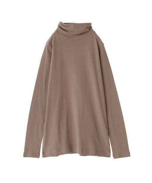 n'OrLABEL(ノアールレーベル)の「【機能素材】『タートルネックロンT』(Tシャツ/カットソー・レディース・アイボリー/グレイッシュベージュ/ボルドー/ネイビー/モカ/チャコール/ブラック・M/L/LL)」の4枚目の写真