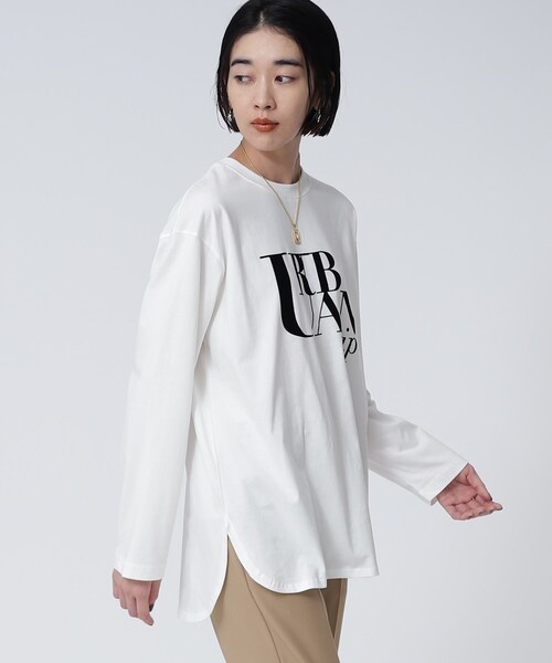 GALLEST（ギャレスト）の「ロゴロンT（Tシャツ/カットソー・レディース・ホワイト系/ブラック/ライトグレー系8・38）」の6枚目の写真