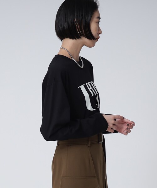 GALLEST（ギャレスト）の「ロゴロンT（Tシャツ/カットソー・レディース・ホワイト系/ブラック/ライトグレー系8・38）」の10枚目の写真