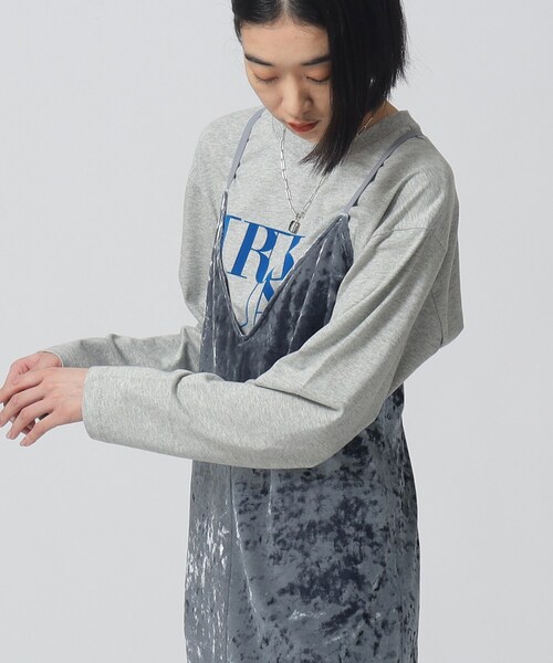 GALLEST（ギャレスト）の「ロゴロンT（Tシャツ/カットソー・レディース・ホワイト系/ブラック/ライトグレー系8・38）」の12枚目の写真