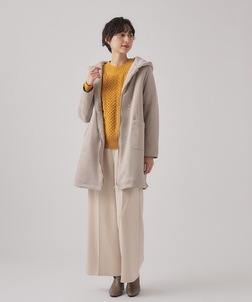 DRESKIP(ドレスキップ)の「◆【洗える】一枚で華やかに 金ボタン付きケ-ブルニット(ニット/セーター・レディース・ライトブルー/ブラック/オフホワイト/イエロー系その他・02/03/04)」の20枚目の写真