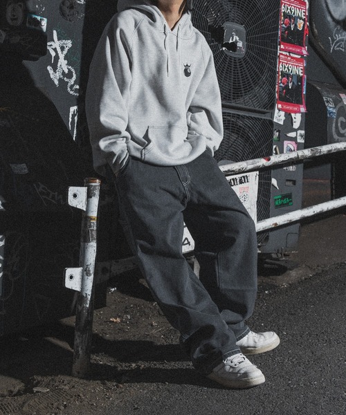 kutir（クティール）の「ビッグ刺繍ペインターワイドデニムパンツ（デニムパンツ・メンズ・インディゴブルー/ブラック・SMALL/MEDIUM/LARGE）」の11枚目の写真