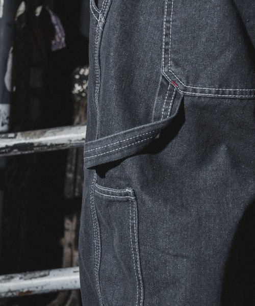 kutir（クティール）の「ビッグ刺繍ペインターワイドデニムパンツ（デニムパンツ・メンズ・インディゴブルー/ブラック・SMALL/MEDIUM/LARGE）」の18枚目の写真