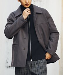 EDIFICE | 120s ブレンド メルトンカーコート(ピーコート)