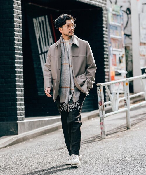 EDIFICE（エディフィス）の「120s ブレンド メルトンカーコート（ピーコート・メンズ・ベージュ/ネイビー/チャコールグレー・MEDIUM/LARGE）」の17枚目の写真