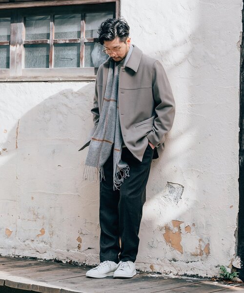 EDIFICE（エディフィス）の「120s ブレンド メルトンカーコート（ピーコート・メンズ・ベージュ/ネイビー/チャコールグレー・MEDIUM/LARGE）」の19枚目の写真