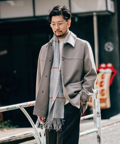 EDIFICE（エディフィス）の「120s ブレンド メルトンカーコート（ピーコート・メンズ・ベージュ/ネイビー/チャコールグレー・MEDIUM/LARGE）」の20枚目の写真