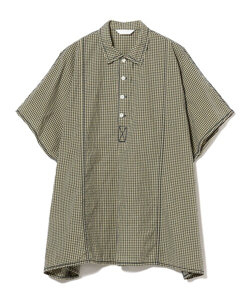 【新品・未使用】homspun ホームスパン 花柄 コットン半袖シャツ franc bonn別注カラー】【ネコポス発送】【2025AW】homspun