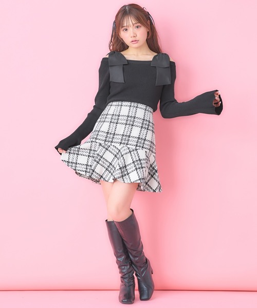 新品未使用 stina 新作チェックブラックスカート ショート 新品未使用 stina 新作チェックブラックスカート ショート 2025